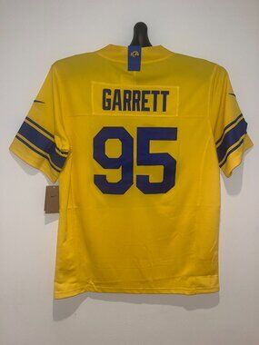 Myles Garrett #95 Los Angeles Rams 2026 Sol Jersey Men's Sizes All Stitched